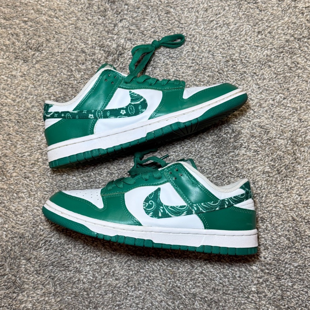 Nike Dunk Low Essential Paisley Pack Green DH4401-102 Womens 9